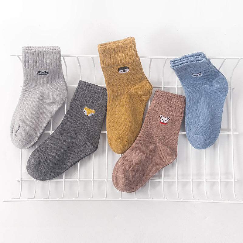 Children's 5-pack fox socks