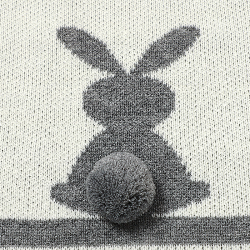 Rabbit Shape Baby Knitted Blanket