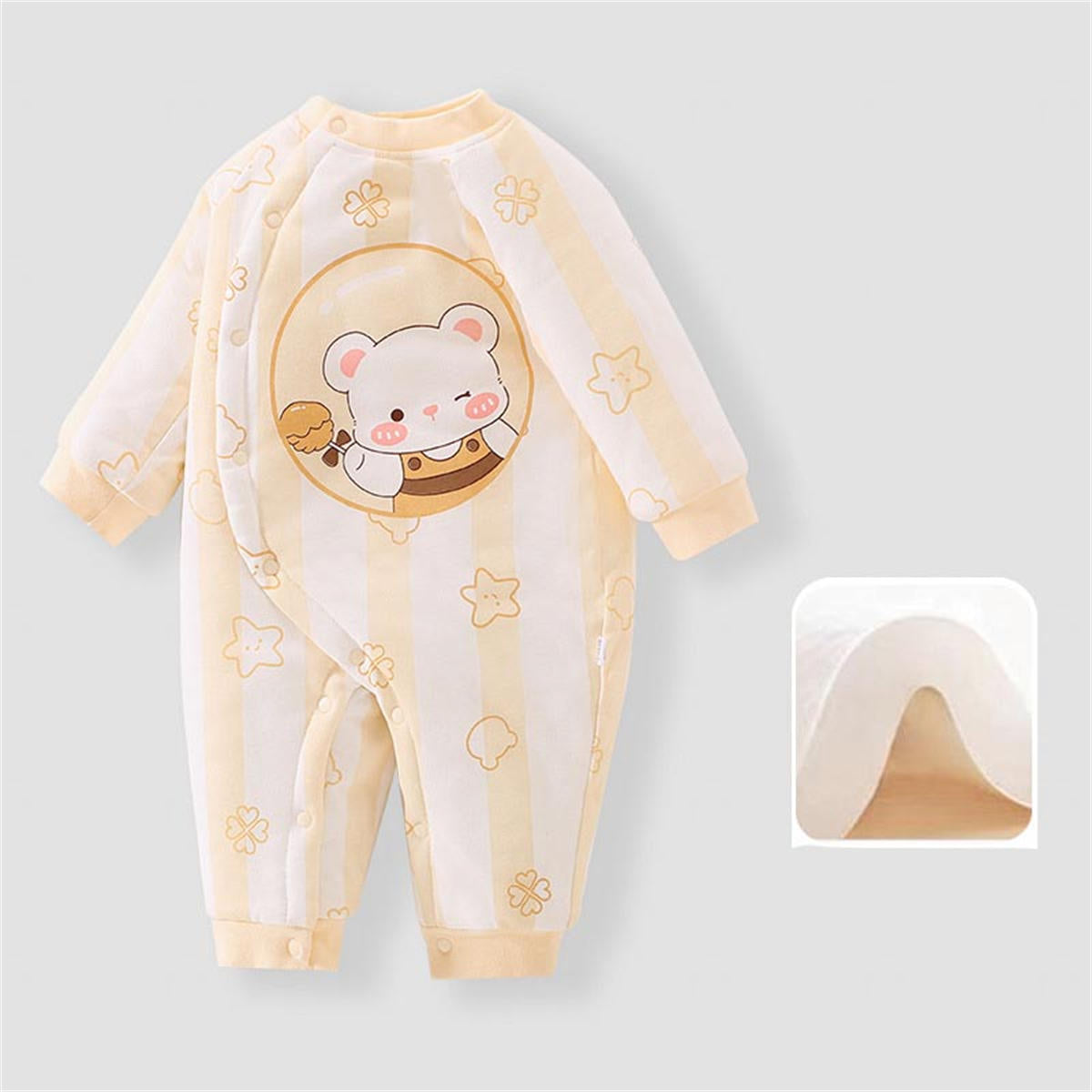 Baby onesie fall and winter jacket cotton cotton clothing outside the hajacket