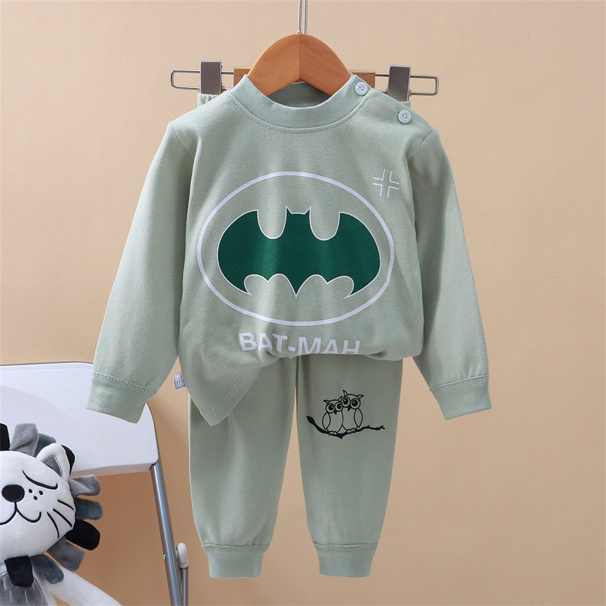 Children's underwear set pure cotton boys autumn and winter pajamas