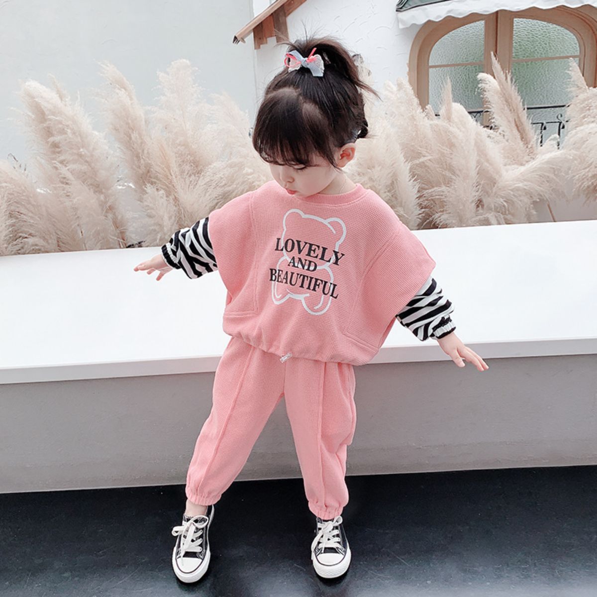 Girls suits new style children's two-piece suits clothes children's fashionable baby girl autumn clothes