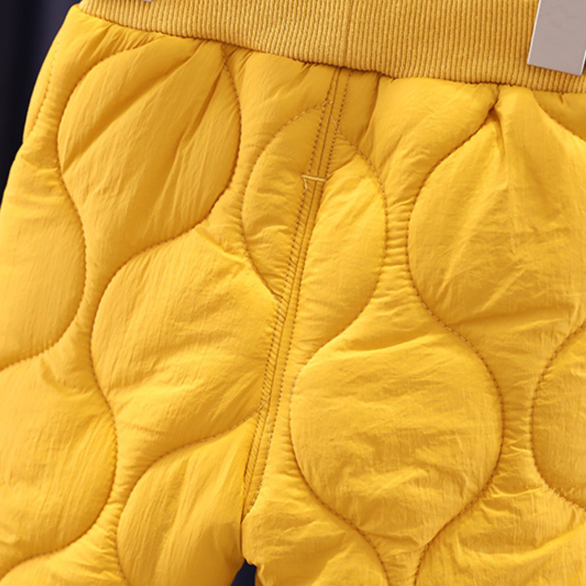 New winter casual solid color quilted jacket for small and medium-sized children, boys and girls, two-piece suit