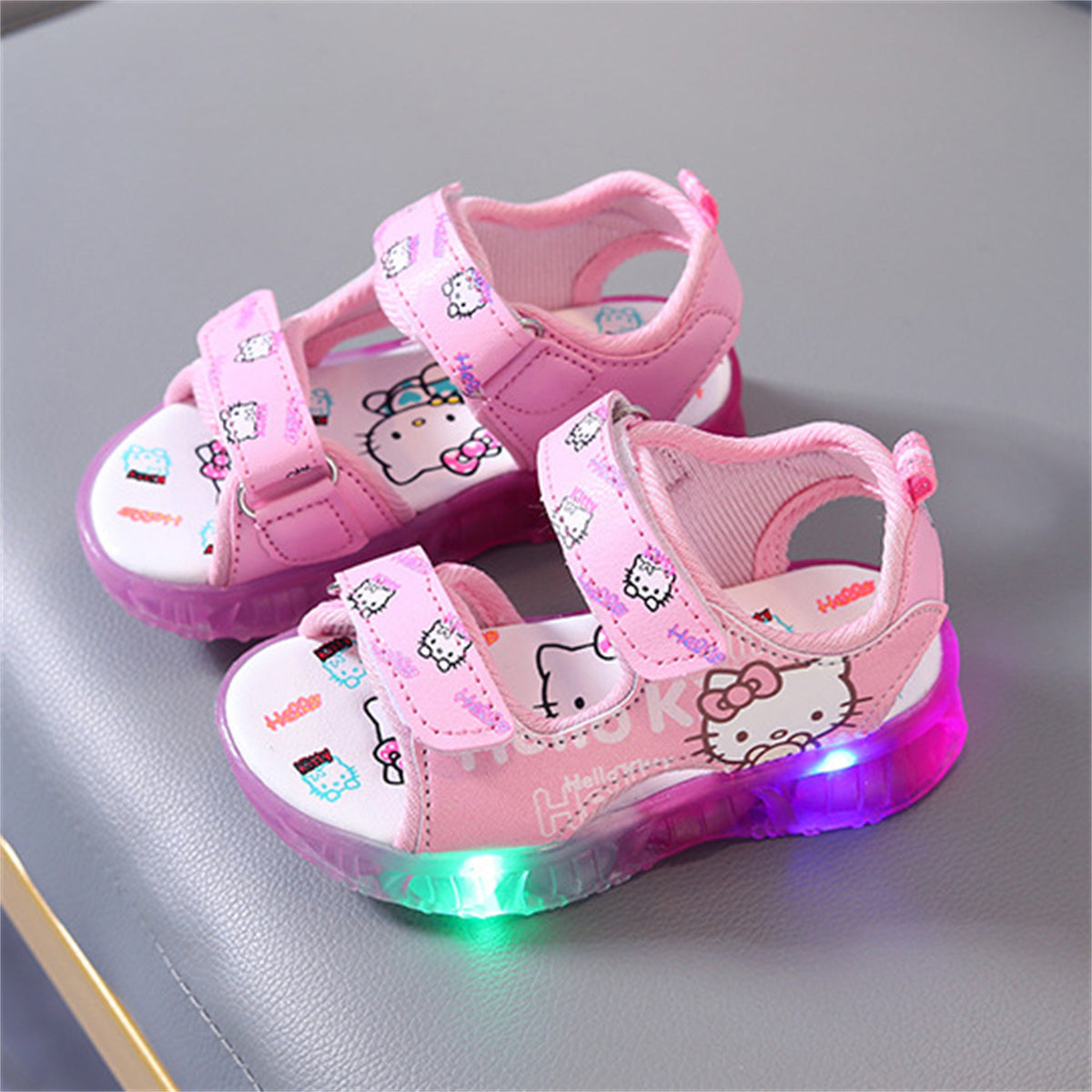 Children's Hello Kitty Cartoon Luminous Sandals