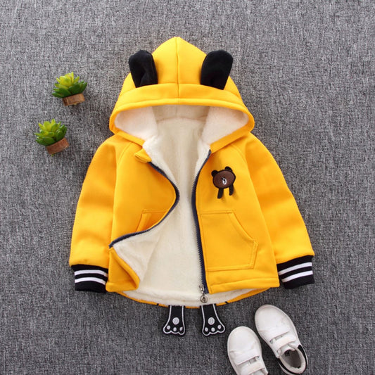 Boys&#39; cotton hooded jacket