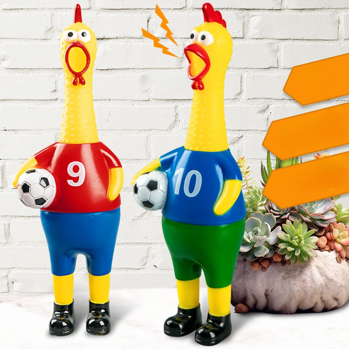 Children&#39;s creative football screaming chicken