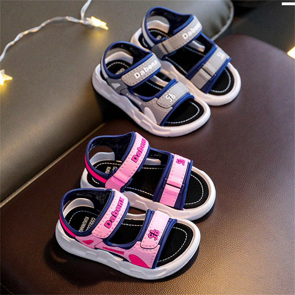 Children's casual Velcro soft-soled sandals