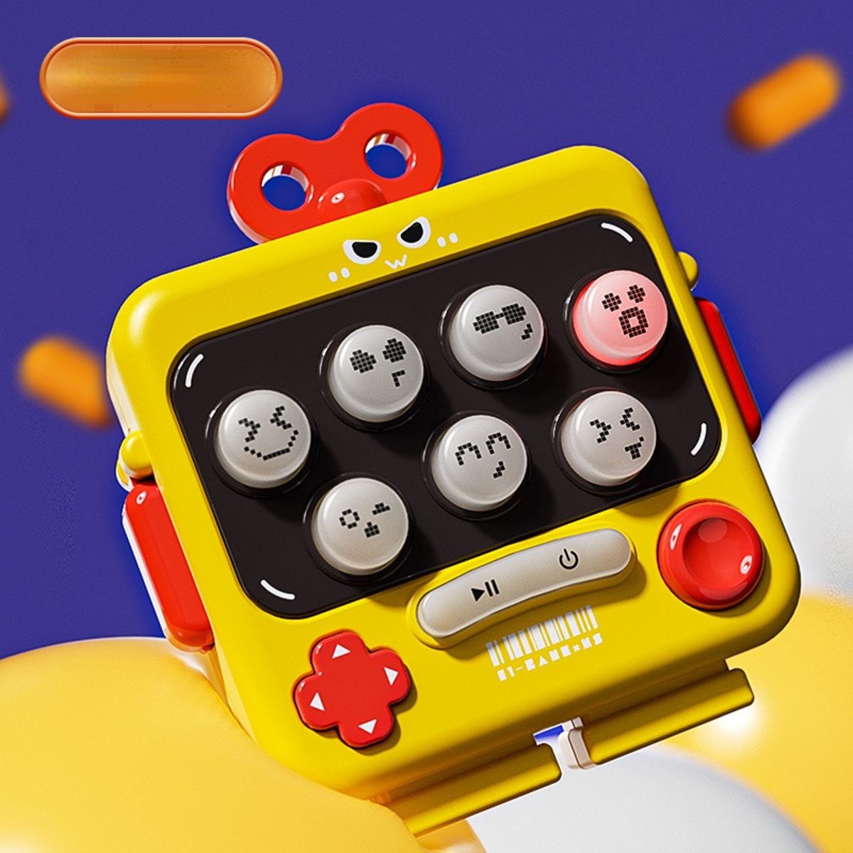 Cartoon whack-a-mole electronic game level-breaking children's educational toy