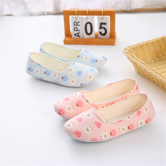 Pregnant women and postpartum non-slip breathable silent lightweight silent heel breathable slippers