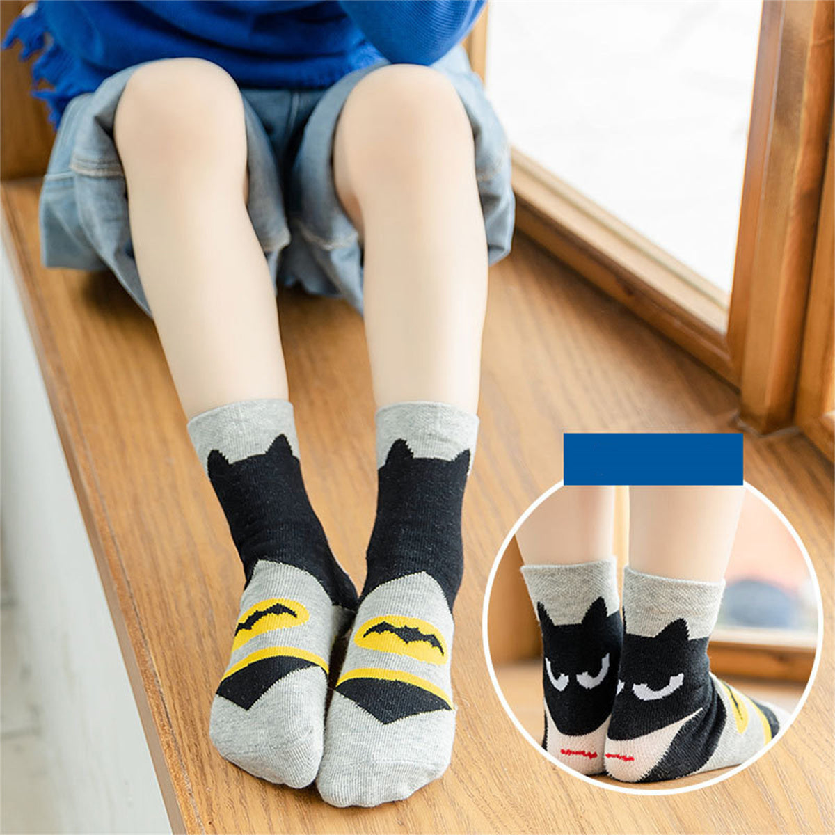 Children's Marvel cartoon character socks