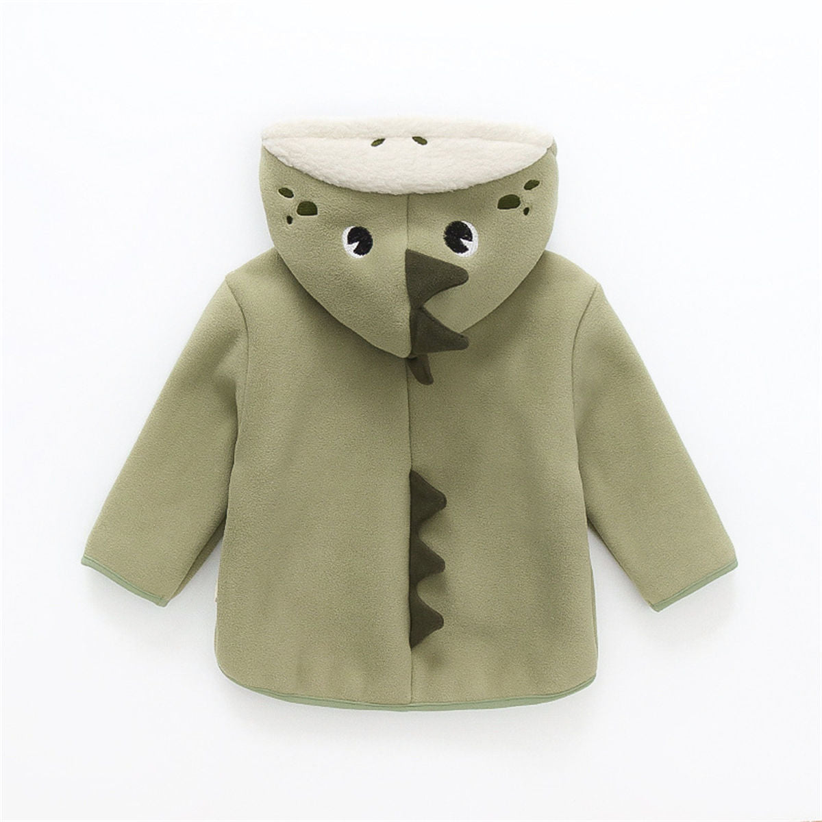 baby's cartoon hooded jacket plus velvet warm jacket