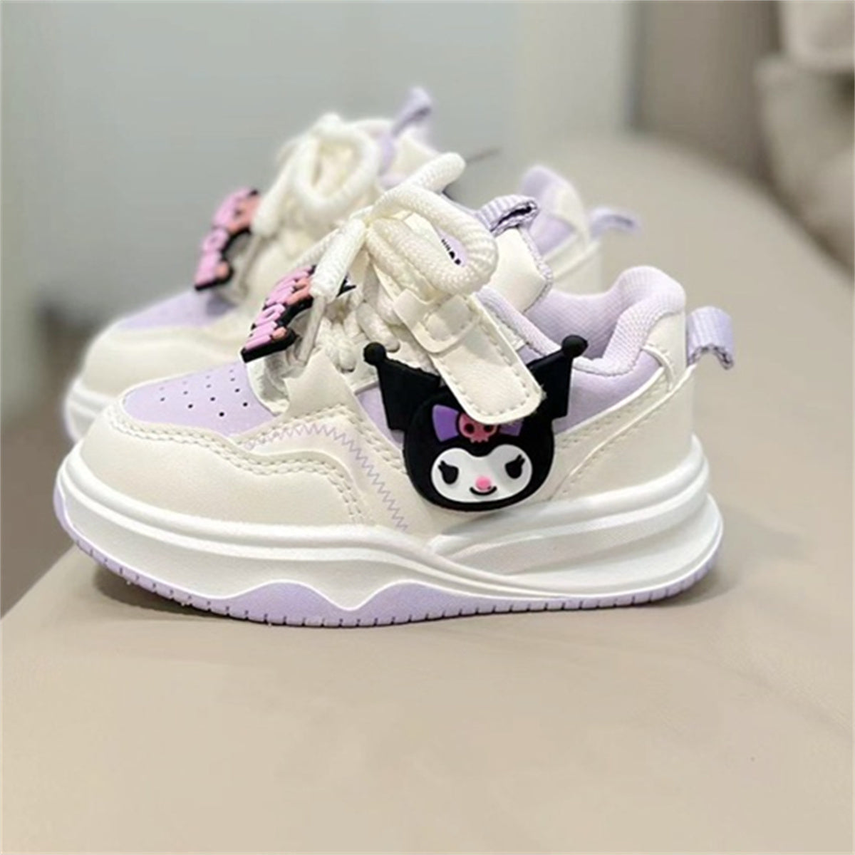 Children's and girls' spring and autumn Sanrio cute pattern soft sole breathable non-stuffy low-top sneakers