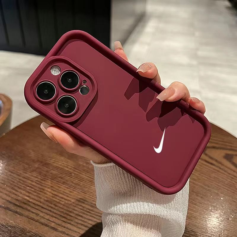 Apple trendy sports casual style adult men and women solid color mobile phone case