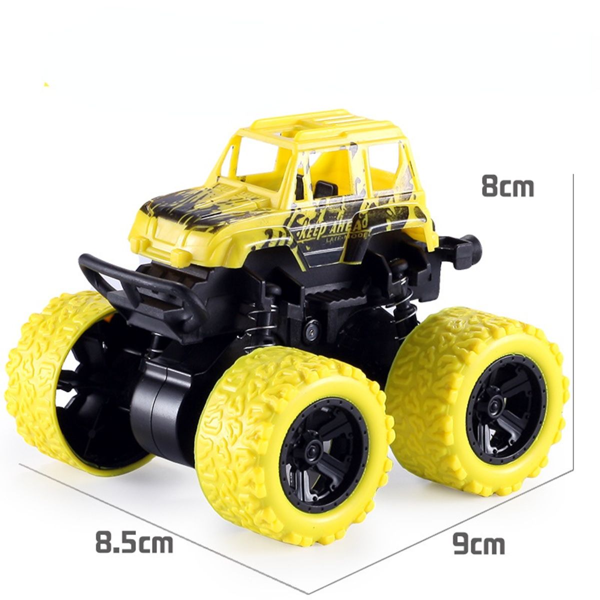 Inertia off-road toy car