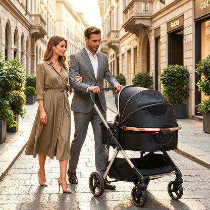 Hibobi Aurora Luxury 2-in-1 Reversible Baby Pram Stroller