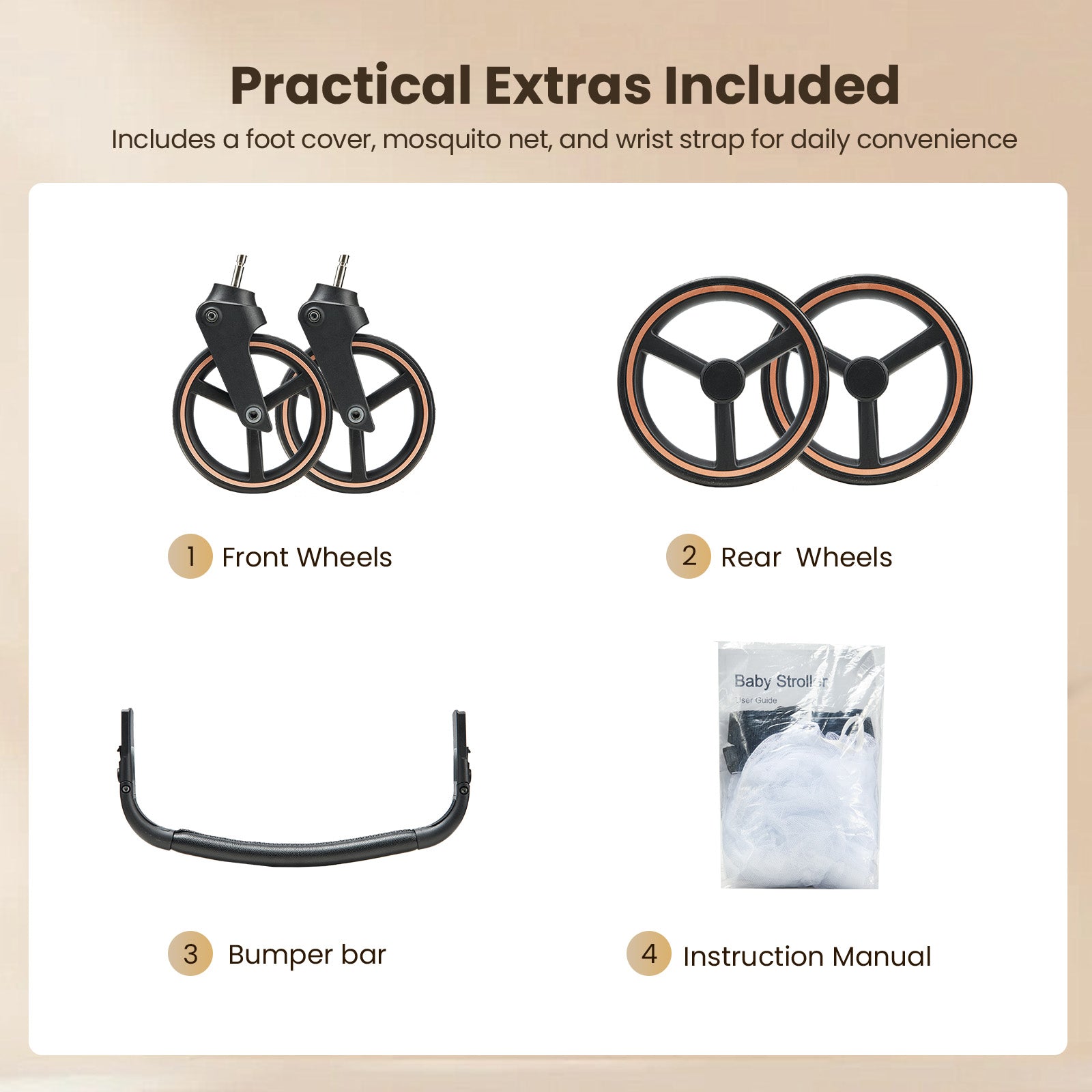 Hibobi Aurora Luxury 2-in-1 Reversible Baby Pram Stroller