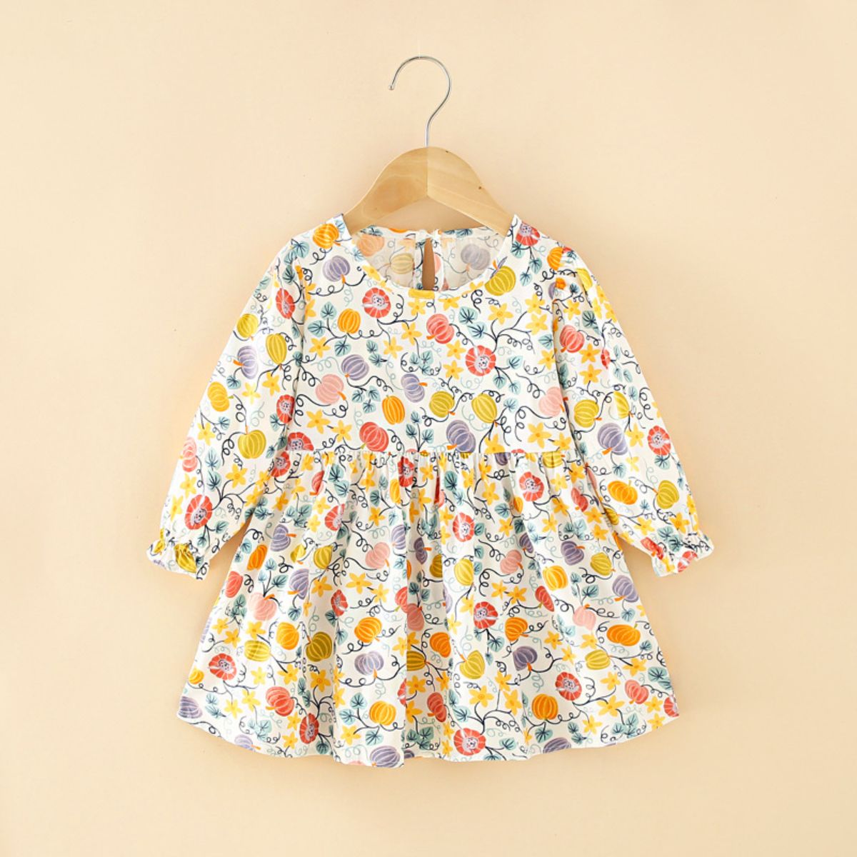 Girls autumn simple skirt spring and autumn children's skirt princess skirt baby dress simple small and medium children's skirt