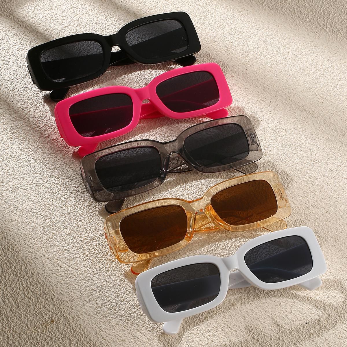 Adult square small frame fashion style event party matching sunglasses