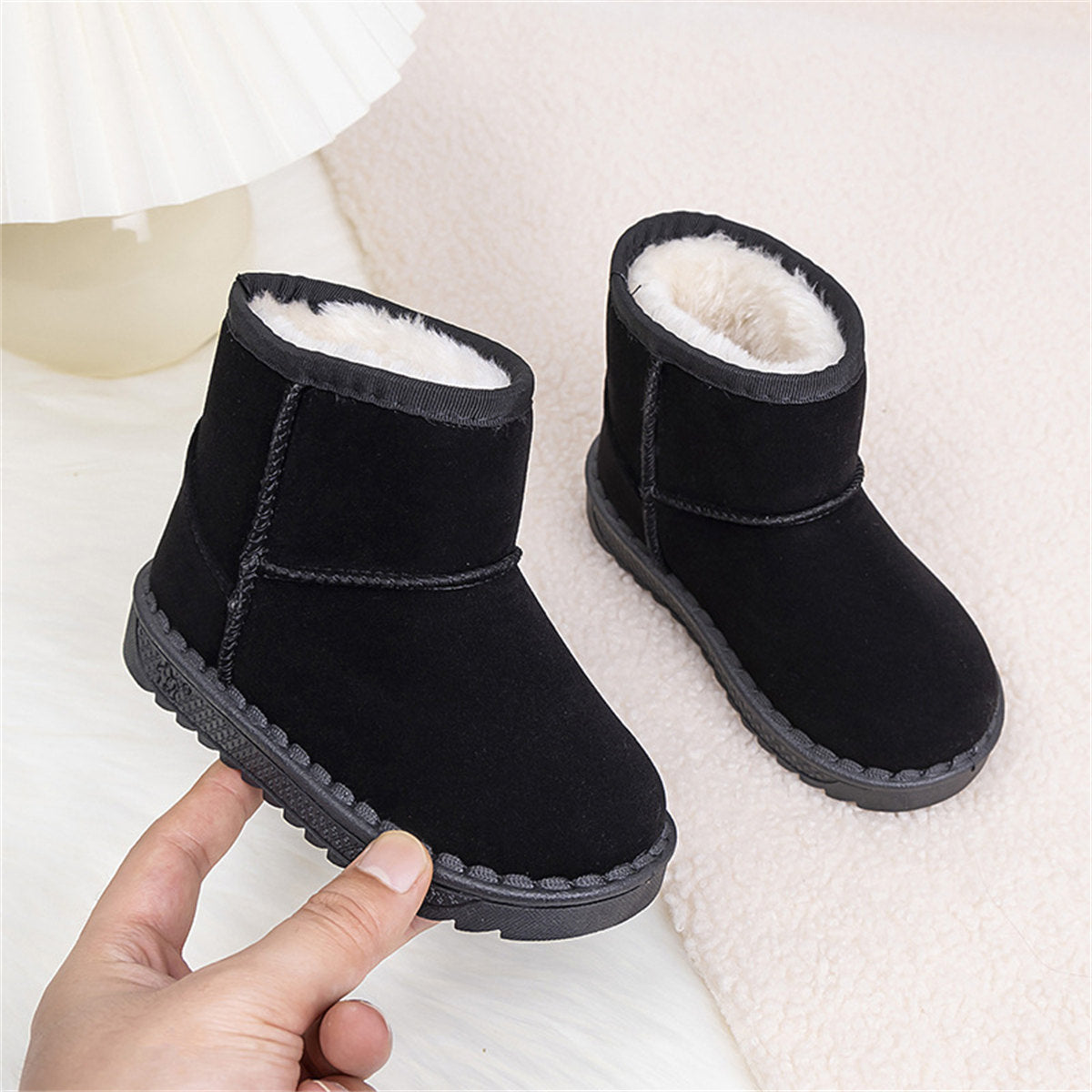 Children's autumn thickened warm and snow-resistant snow boots for boys and girls