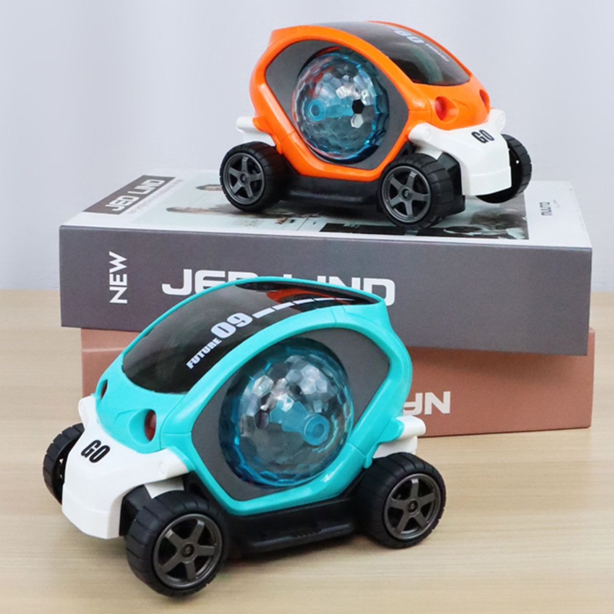 Flashing music electric universal light cartoon toy car