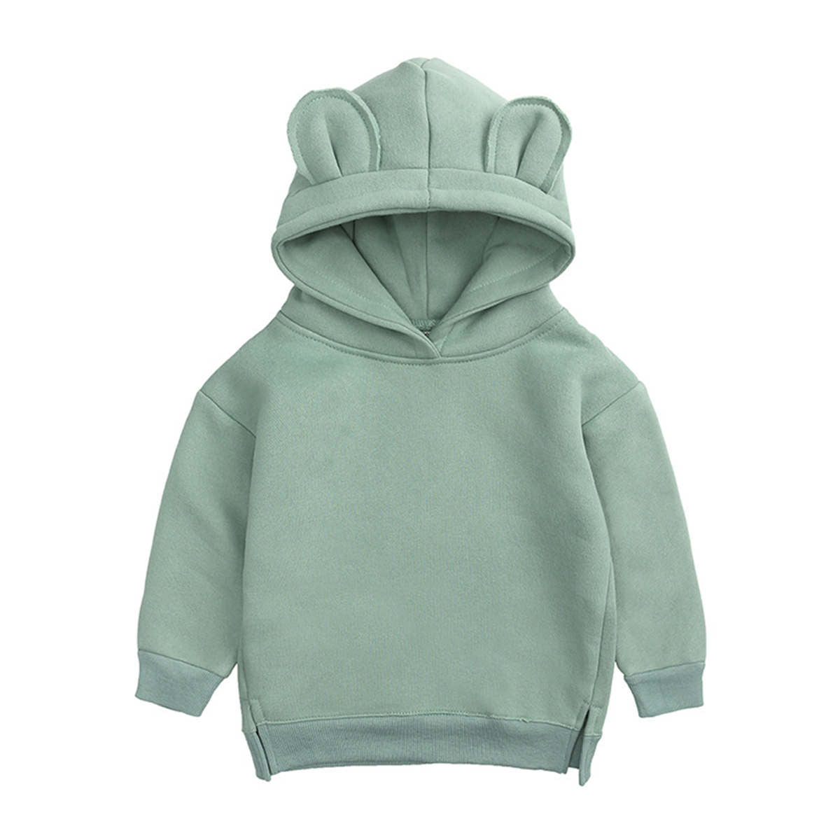 Children&#39;s spring, autumn and winter bear ears hooded fleece sweatshirt