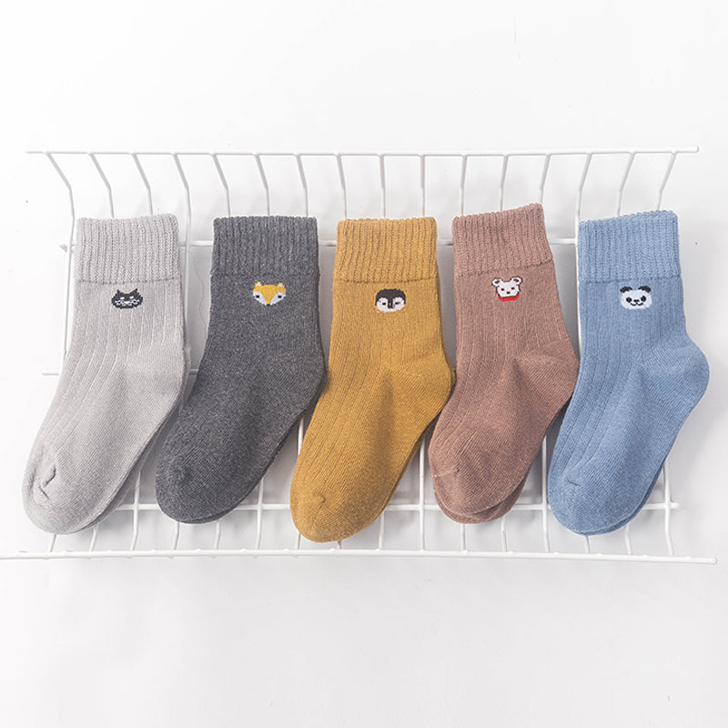 Children's 5-pack fox socks