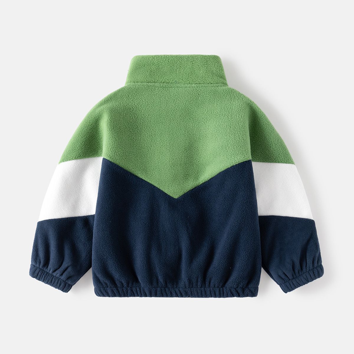 Children's clothing autumn new children's polar fleece jacket boys baby color matching casual tops