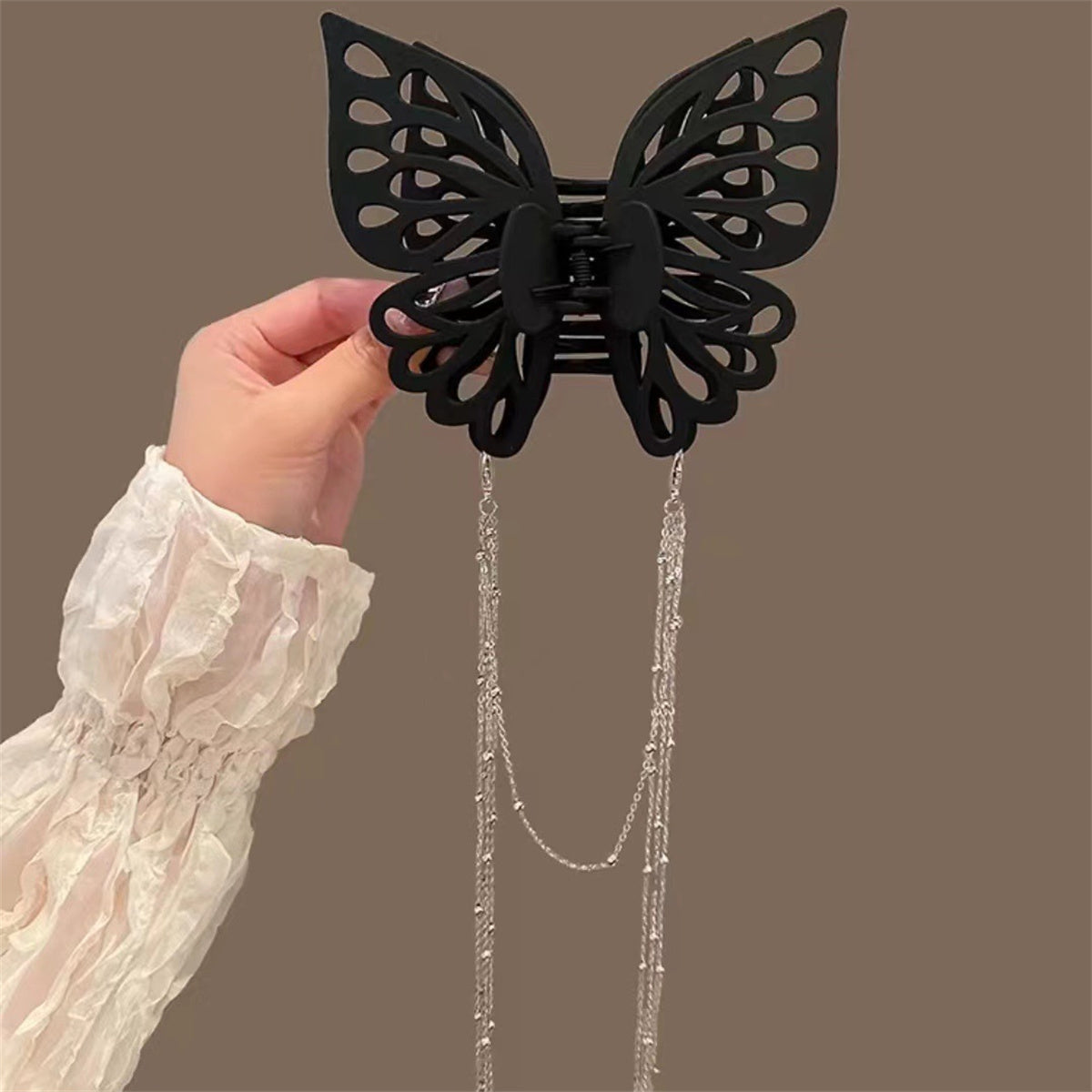 Children's three-dimensional bow tassel temperament style hairpin