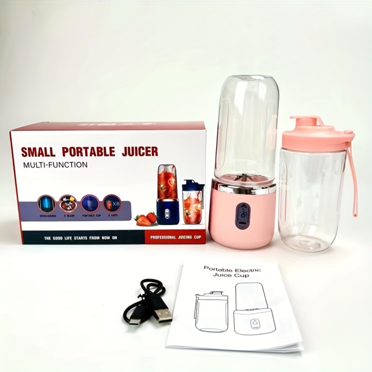 Portable rechargeable small multifunctional juicer