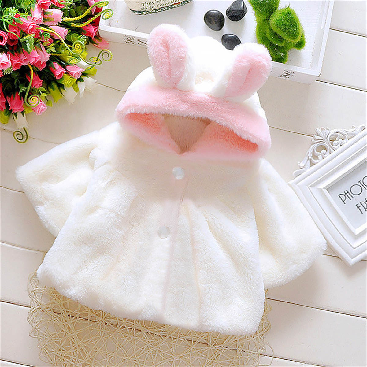 Baby girl winter cape cloak coat two color shawl