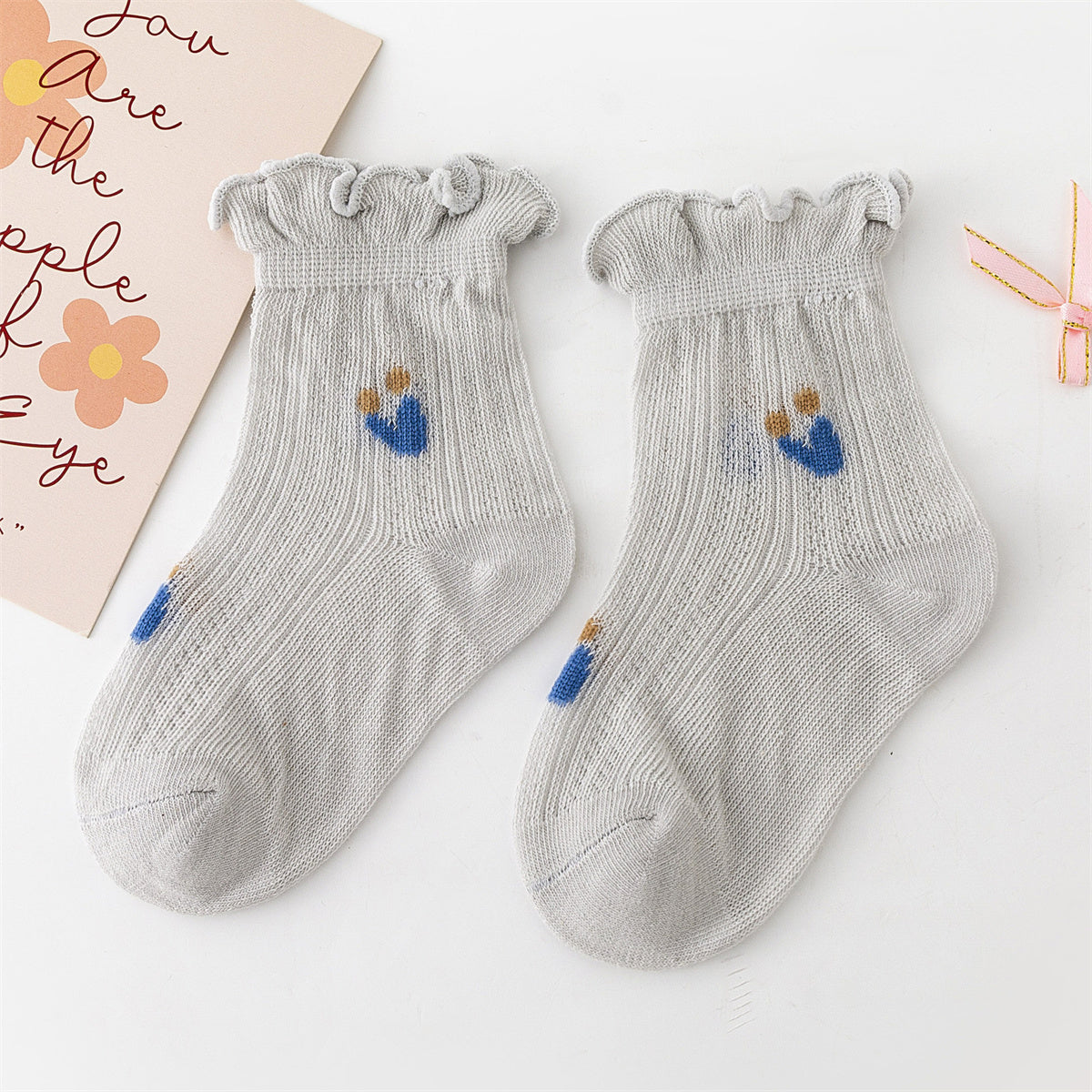 Children's summer thin baby socks boneless light short socks