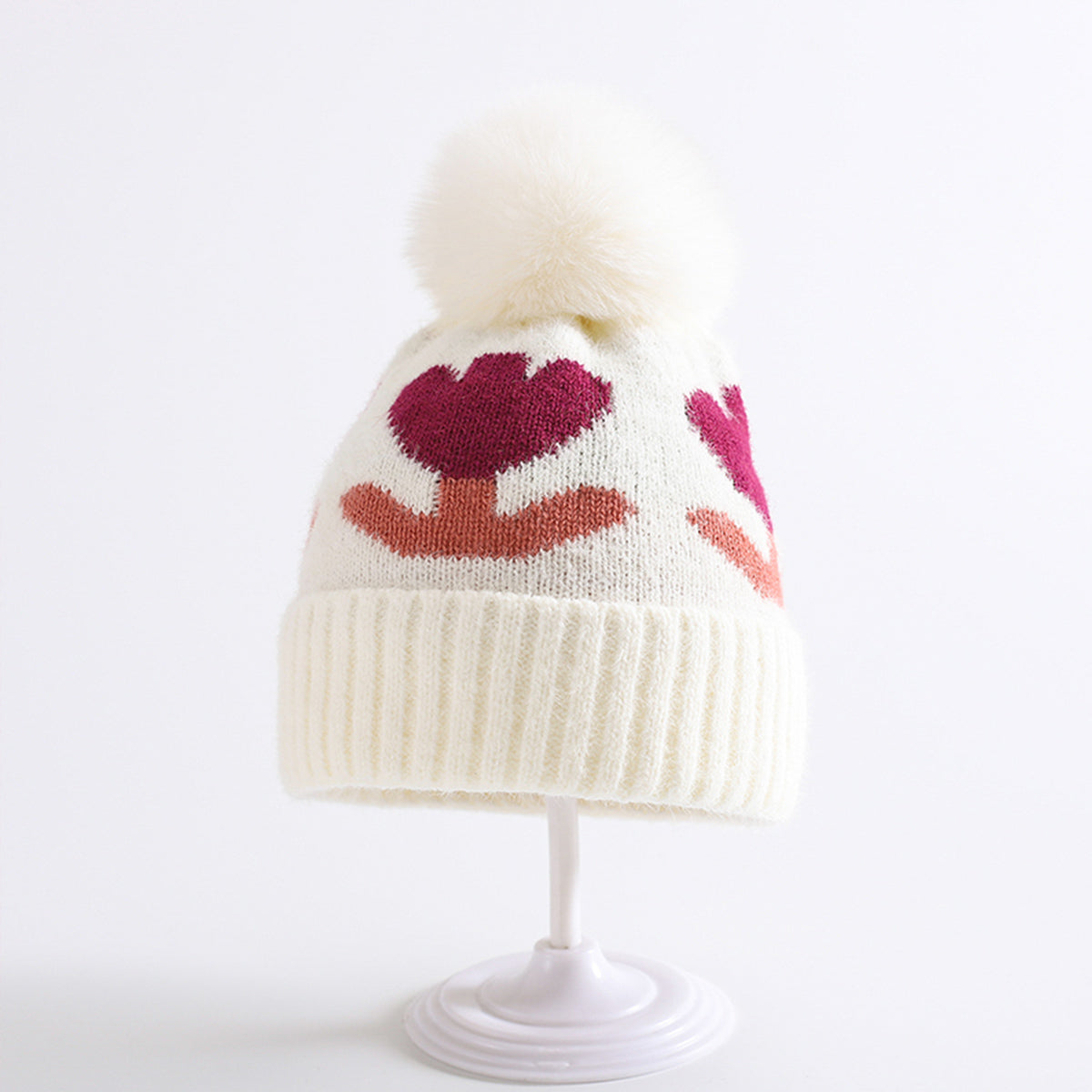 Children's flower beanie