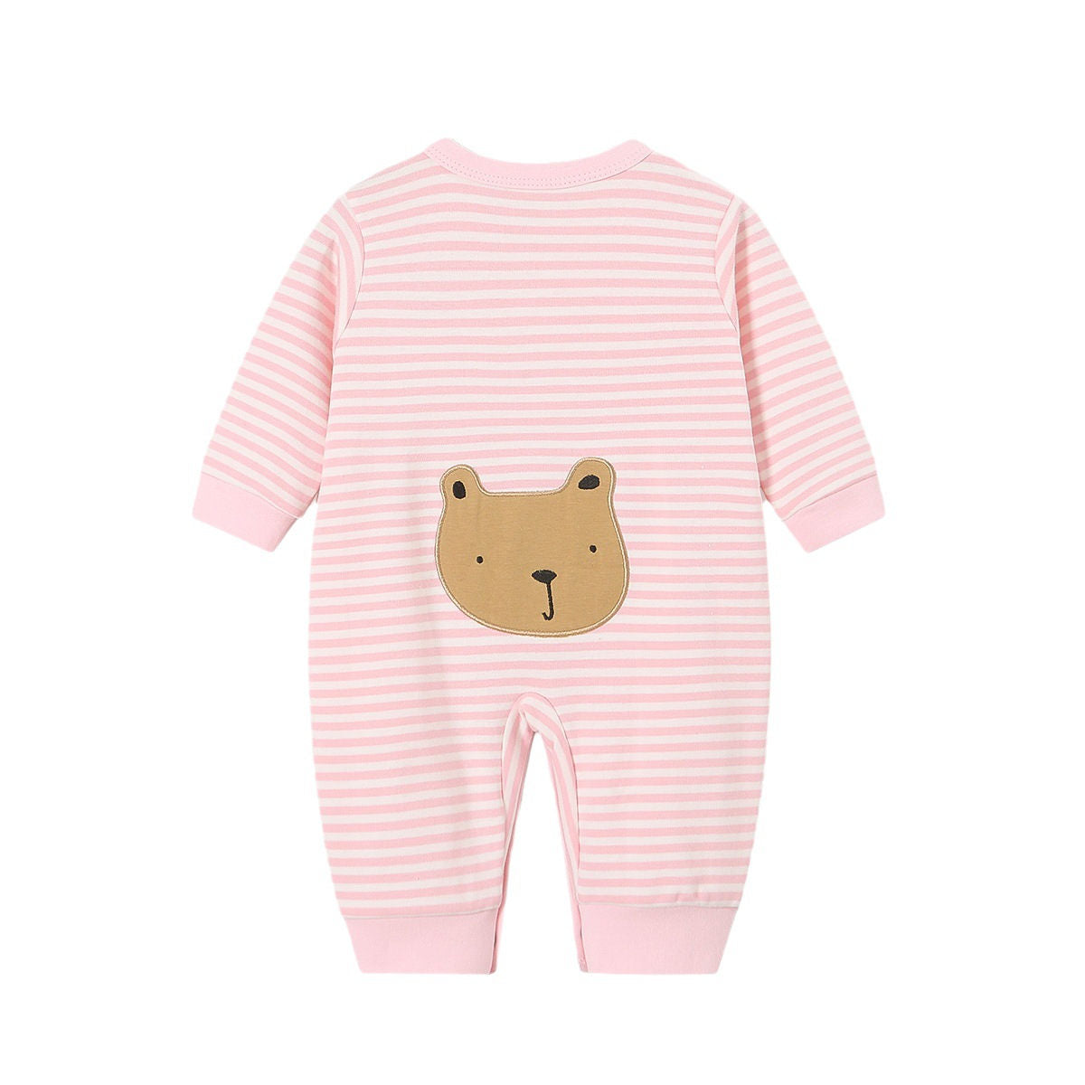 Baby Clothes Pure Cotton Striped Bear Onesie Climbing Clothes