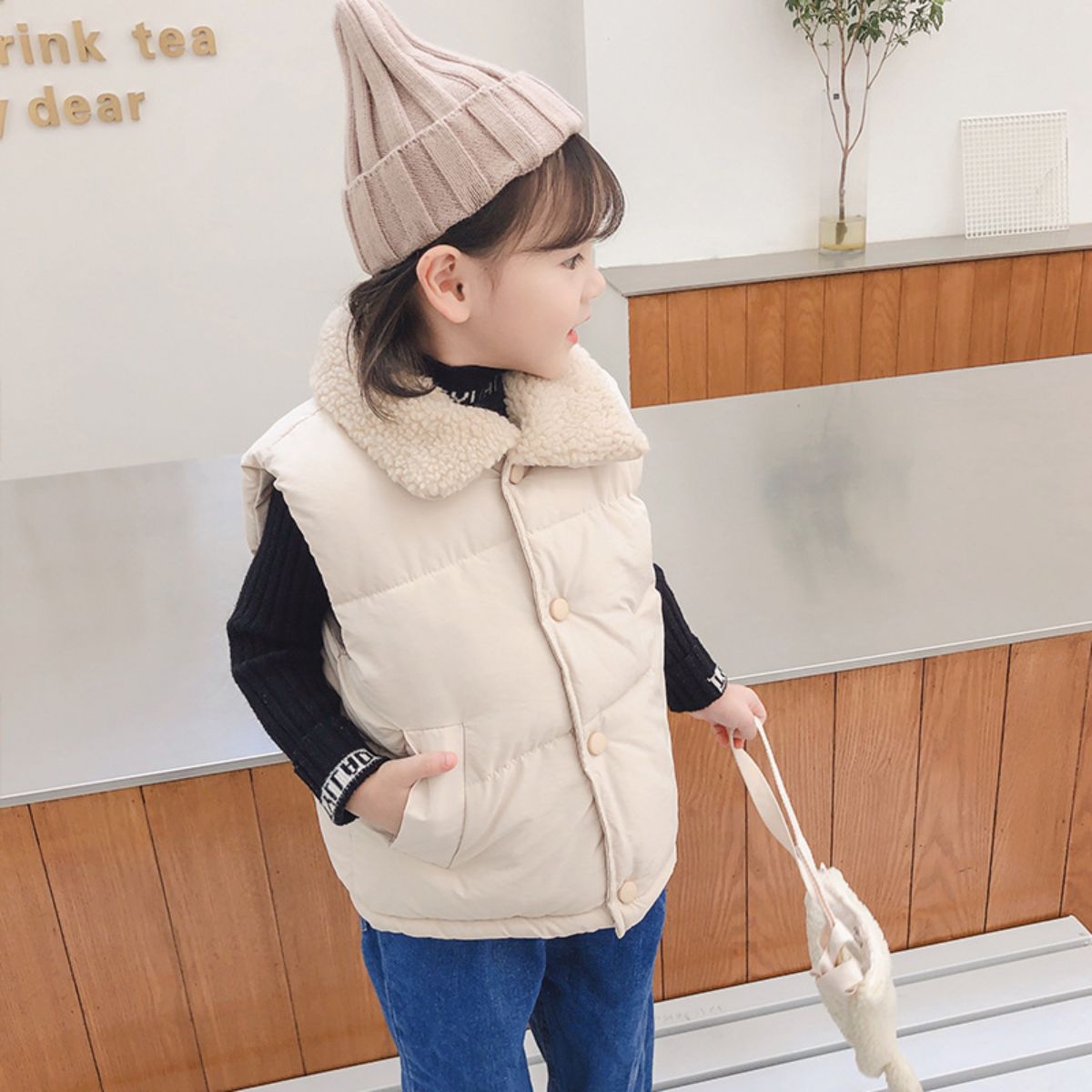 Children's autumn and winter cotton vest