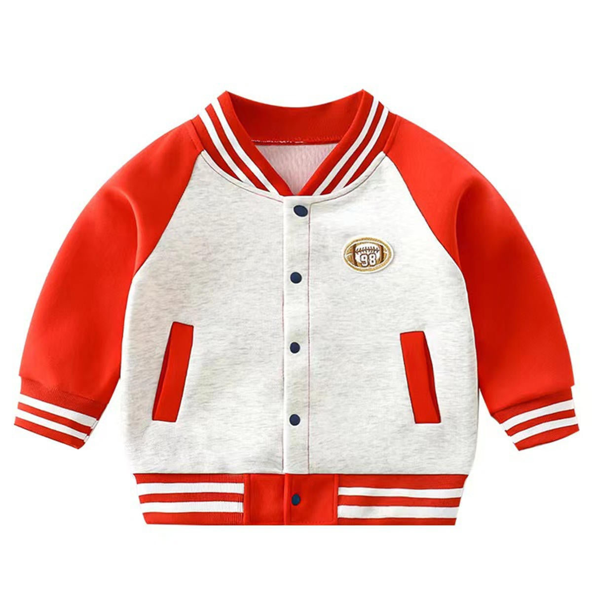 Children's Baseball Clothing Autumn and Winter Outer Cardigan