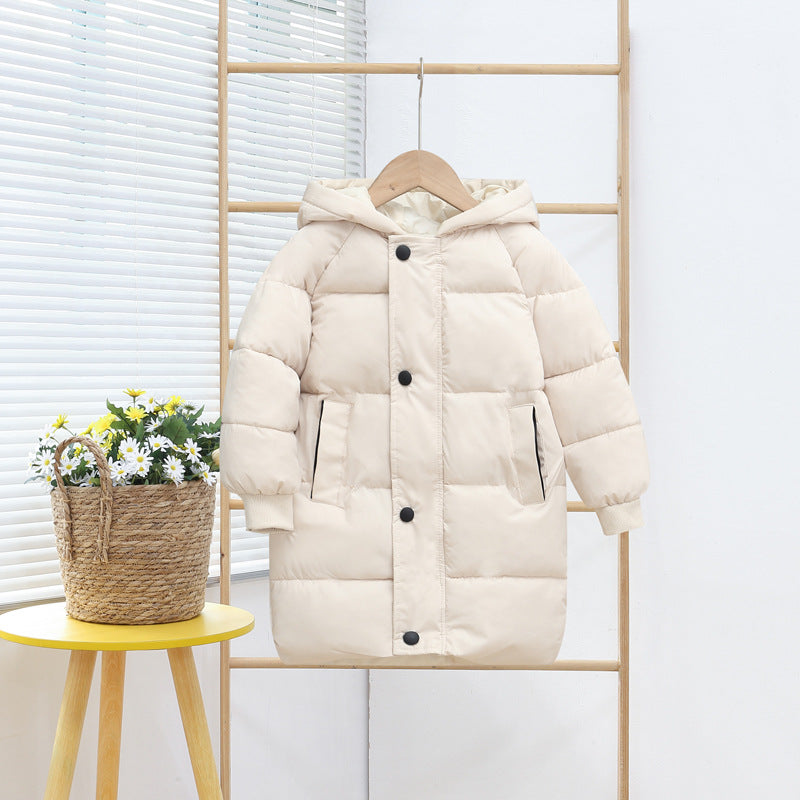 Mid-length down jacket for winter