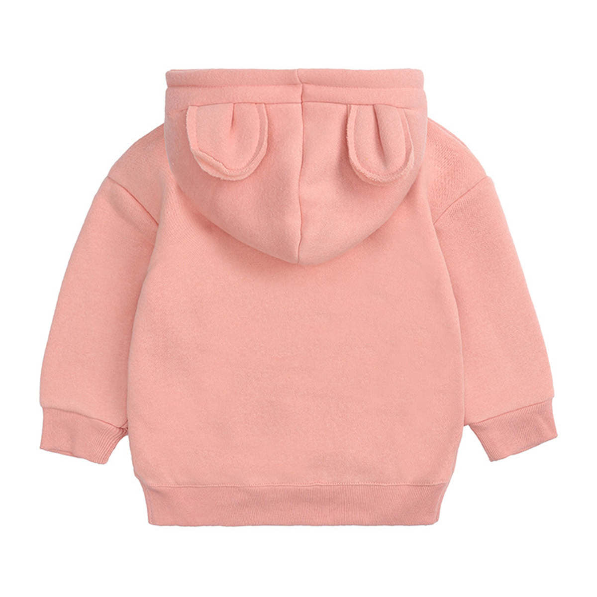 Children&#39;s spring, autumn and winter bear ears hooded fleece sweatshirt