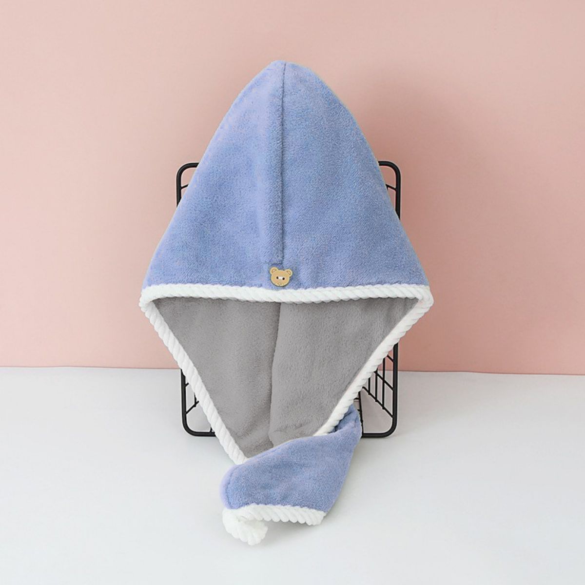 Double-layer thickened dry hair cap for women strong water absorption quick-drying hair towel to wipe the head and wash the hair new style turban shower cap