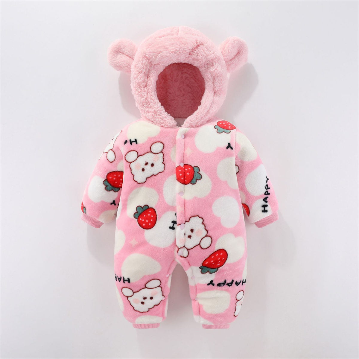 baby autumn and winter warm clothes thick cotton clothes romper