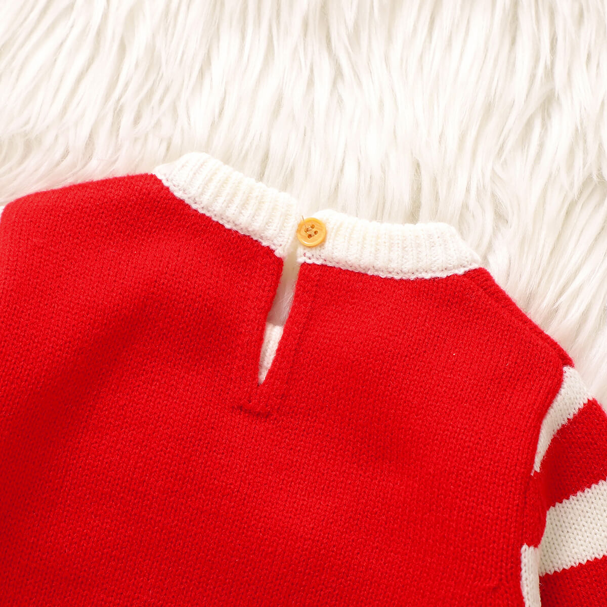 Baby Knitted Christmas Romper Long Legs Romper