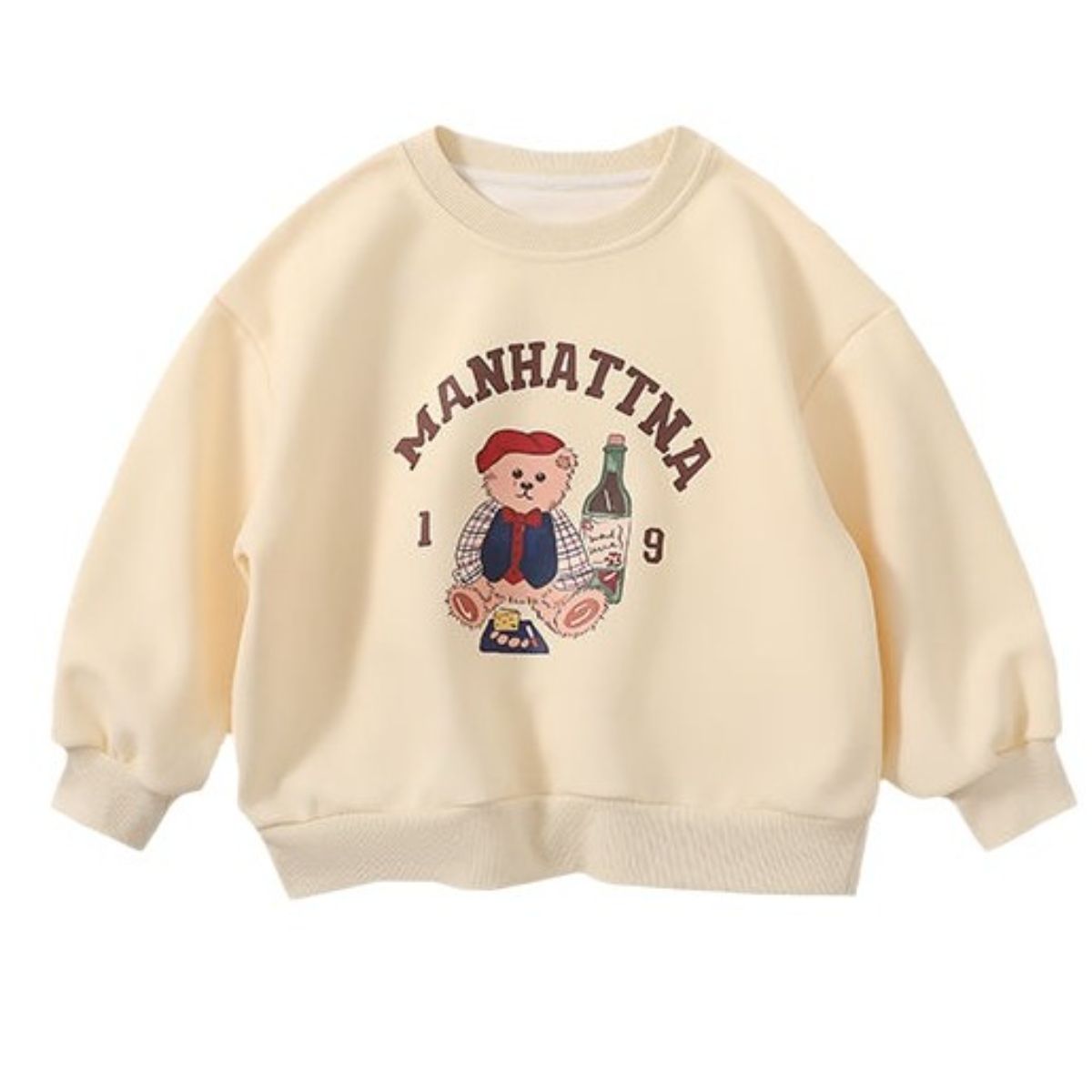 Girls sweatshirt spring and autumn new style little girl spring casual long-sleeved top baby spring clothes