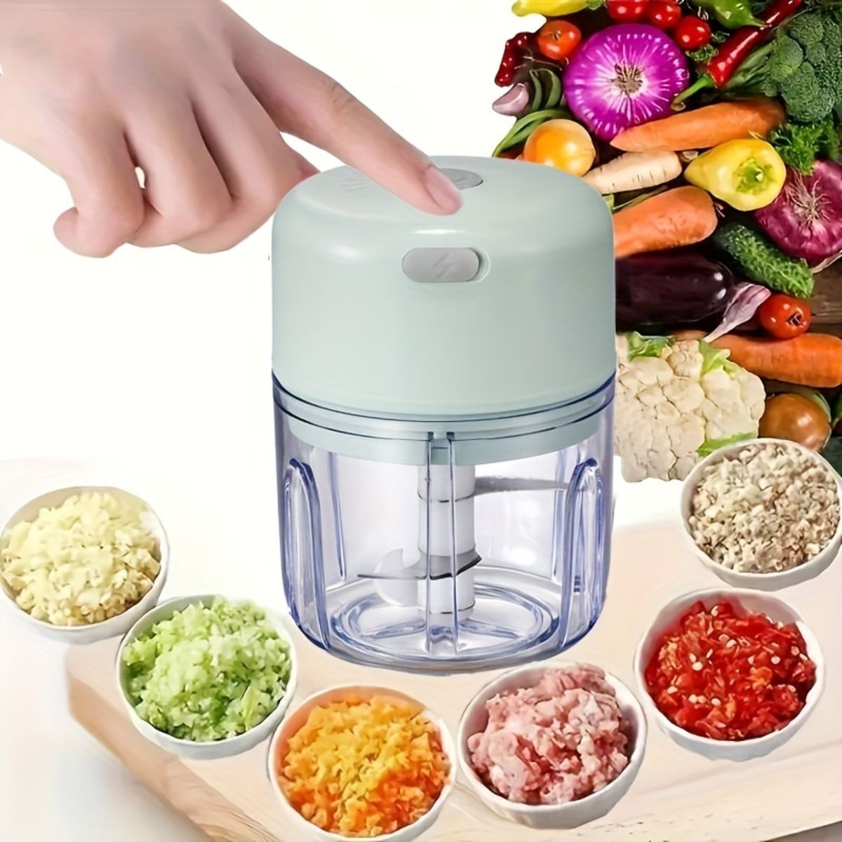 Household multifunctional electric garlic paste machine