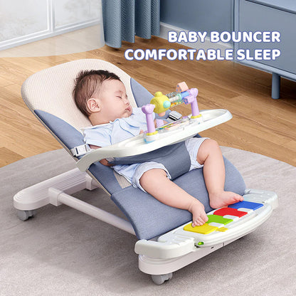 Multifunctional Baby Chair with Rotatable Wheels