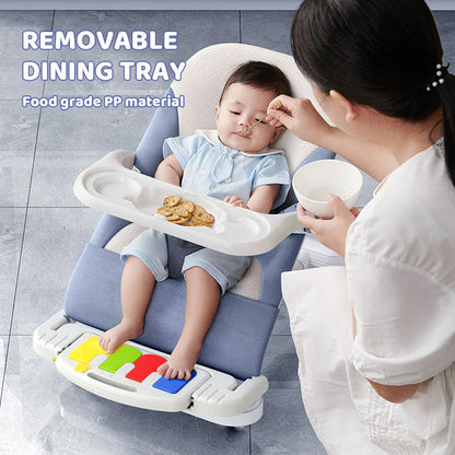 Multifunctional Baby Chair with Rotatable Wheels