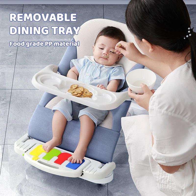 Multifunctional Baby Chair with Rotatable Wheels