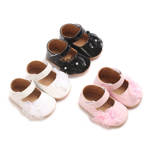 Baby soft sole princess shoes