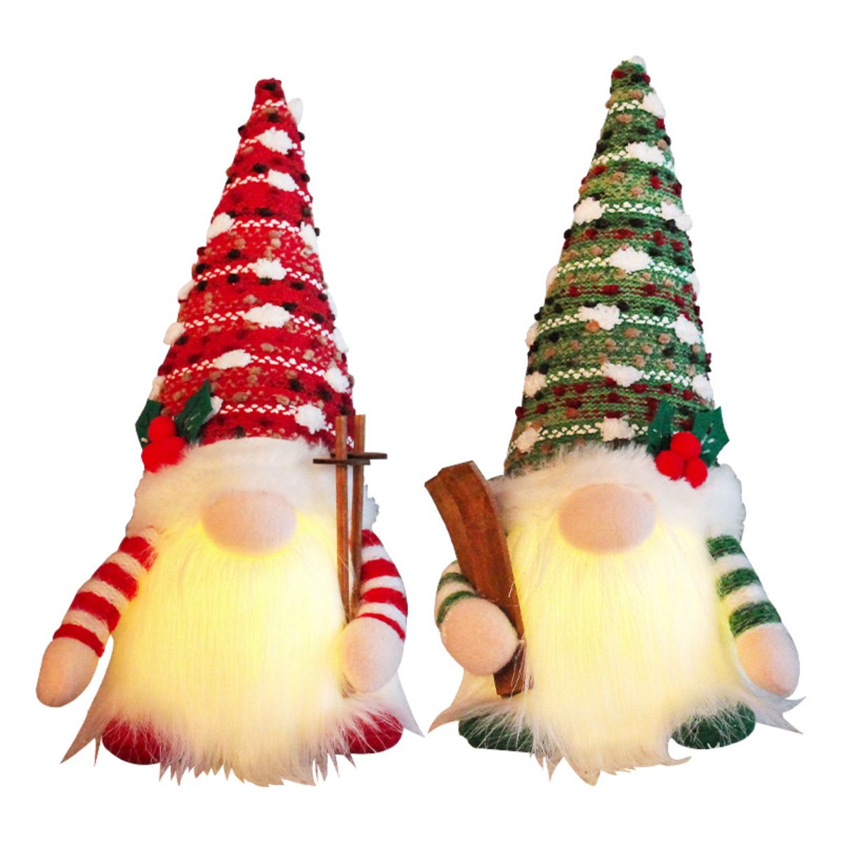 Christmas light up sled doll toy