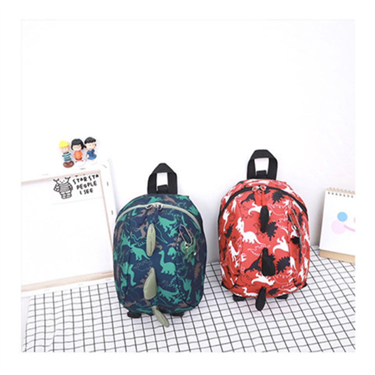 Children's cute cartoon cool little dinosaur anti-lost boy's small backpack