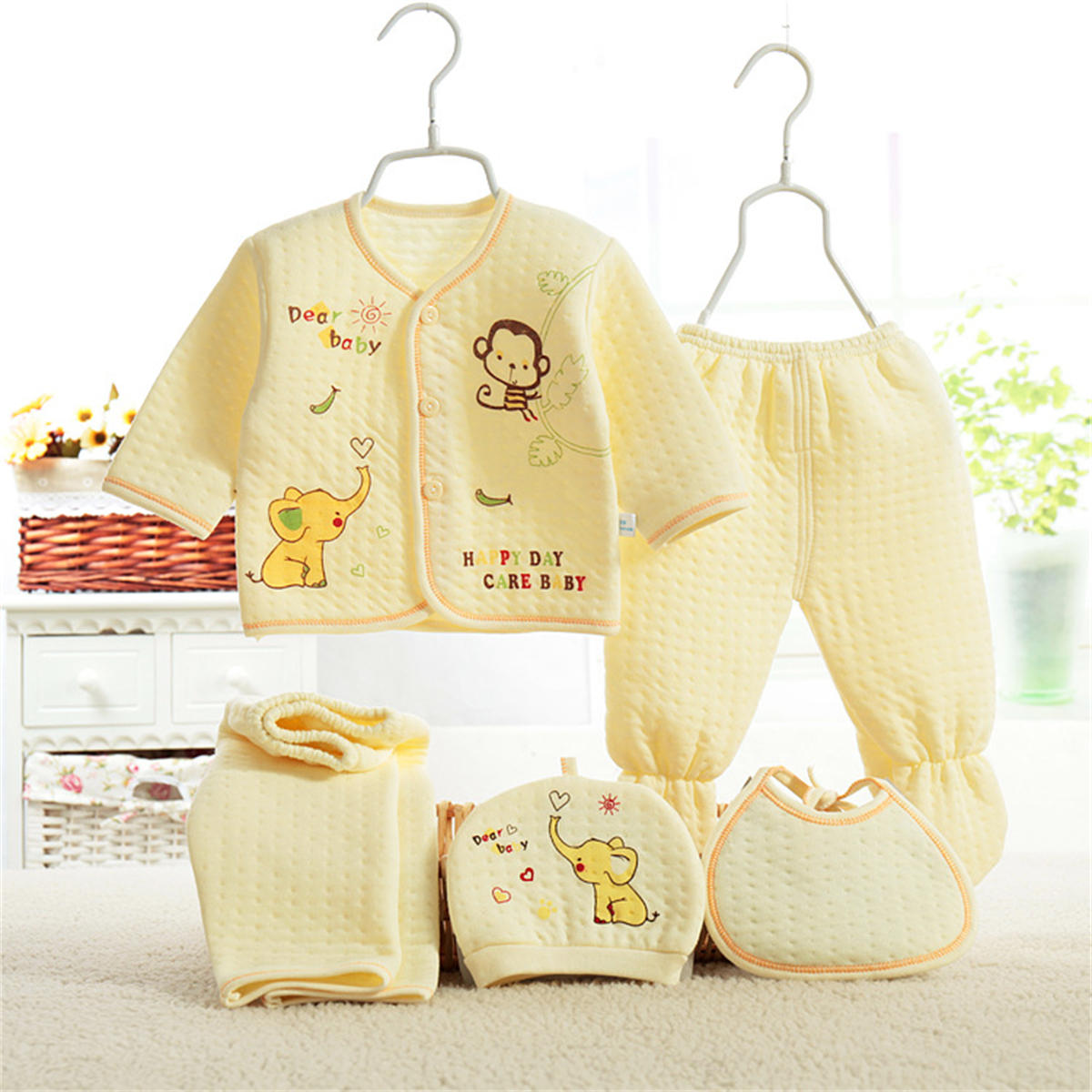 Cotton Baby Underwear 5 Piece Newborn Gift Set