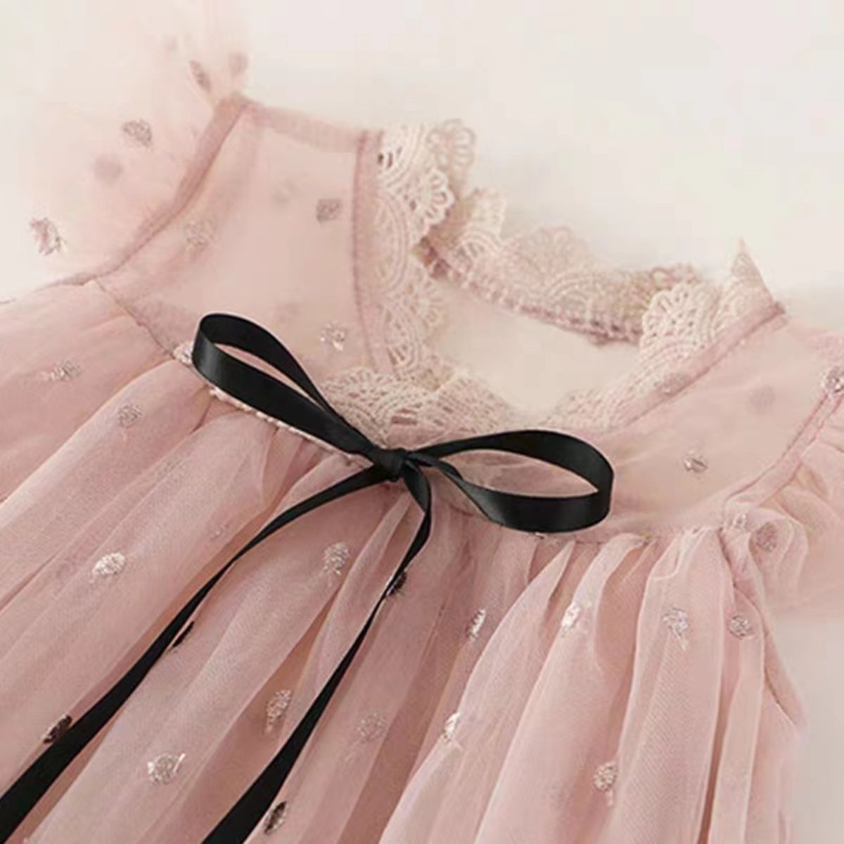 Girls' Western-style princess dress new children's dress embroidered mesh tulle skirt dress fairy