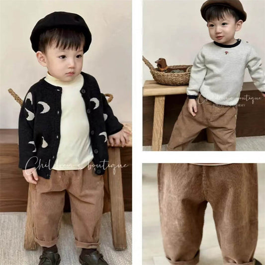 Baby corduroy loose trousers